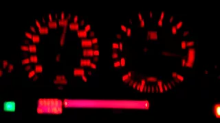 BMW 525i e34 0-210kmh acceleration