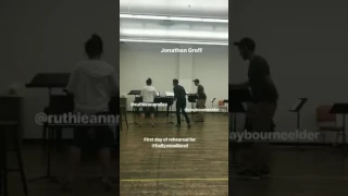 Jonathan Groff's rehearsal for the Hollywood Bowl Part 1