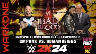 WWE 2K24 - Cm Punk vs Roman Reigns Undisputed Universal Championship Match
