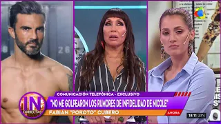 Cubero: "No me golpearon los rumores de infidelidad de Nicole"