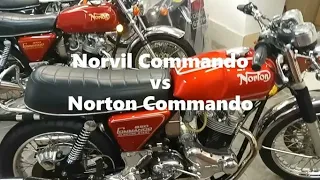 Norvil Commando vs Norton Commando