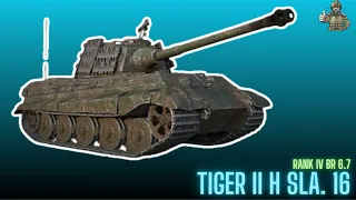 Gameplay Tiger II H sla. 16 - War Thunder