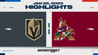 NHL Highlights | Golden Knights vs. Coyotes - January 22, 2023