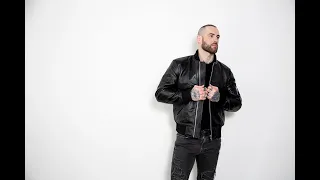 Mens Premium Black Leather Bomber Jacket - Luca Designs