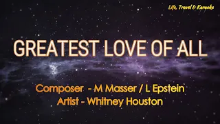 GREATEST LOVE OF ALL - WHITNEY HOUSTON (Karaoke Version)