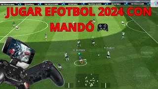 Como jugar efootball 2024 Mobile con mando fácil y rápido