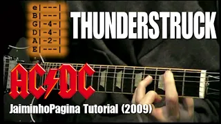 "Thunderstruck" Guitar Lesson (AC/DC) Original JaiminhoPagina Series (2009)