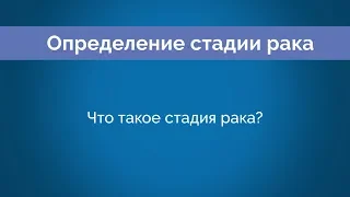 Chapter 2: Что такое раковая стадия? (What is Cancer Stage)