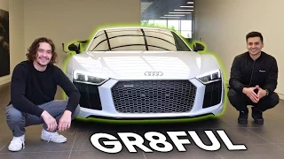 Picking Up My Dream Car! 2017 Audi R8 V10 Plus + Laser Retrofit