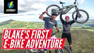 Blake Samson's First E Bike Adventure! | Riding EMTB With Chris Smith