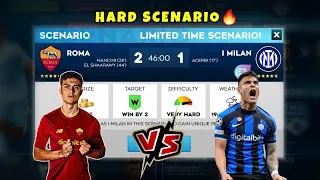 DLS 24 | HARD SCENARIO 🔥 ROMA VS INTER MILAN | Hamood Gamerx