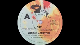1974: Charles Aznavour - She - 45