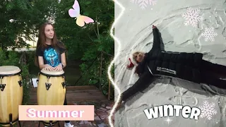 Зима vs лето / Зима против лета / Winter vs summer