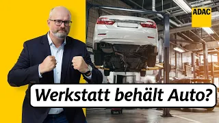 Rechnung nicht bezahlt? Werkstatt kassiert Auto! Erlaubt? | ADAC | Recht? Logisch!