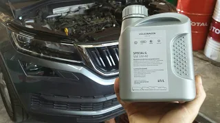 Замена масла Skoda Kodiaq 2.0 Tsi CZPA 2019 года