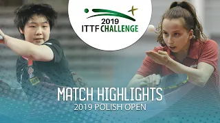 Kuai Man vs Katarzyna Wegrzyn | 2019 ITTF Polish Open Highlights (Group)