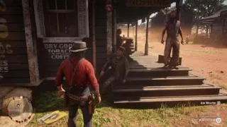 Red Dead Redemption 2 John Marston informs civil war veteran that Arthur is dead