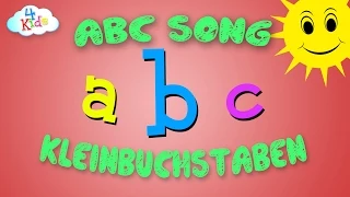 ABC SONG in Kleinbuchstaben für Kinder und Kleinkinder Kinderlieder zum mitsingen - lernen (deutsch)