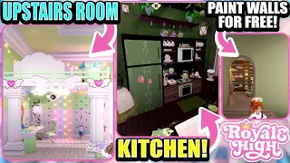 BEST HACKS TO MAKE A GORGEOUS DORM ON A BUDGET! Kitchens, Free Wall Paint and more! 🏰 Royale High