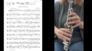 ABRSM Clarinet from 2022 Gr8 A1 No.74 Variations sentimentales by C. Baermann