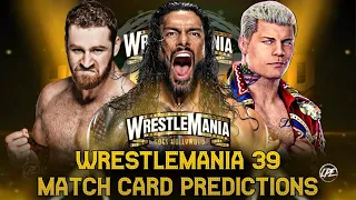 WWE WRESTLEMANIA 39 NIGHT - 1 AND NIGHT - 2 MATCH CARD PREDICTIONS