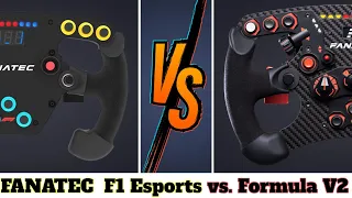 Fanatec F1 Esports vs. Formula V2 Lenkrad