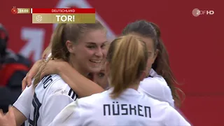 Frauenfussball WM 2023 Quali Deutschland   Serbien 2  Halbzeit