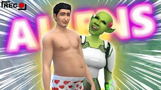 INVASIÓN ALIEN en LOS SIMS 4 - Among Us Challenge