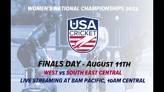 USA National Women's Cricket Championship-2023.  WEST vs SOUTH EAST CENTRAL