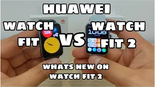 Huawei Watch Fit vs Watch Fit 2