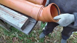 Стыкование канализационных труб