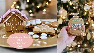 Gingerbread house fail and Christmas Q&A