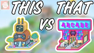 THIS VS THAT 🤔 ARCADE! 👾🕹️ TOCA LIFE WORLD 🌎