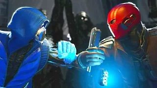 Injustice 2 - Sub Zero vs Red Hood - All Intro Dialogue, Super Moves And Clash Quotes