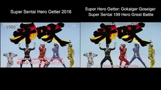 Super Hero Getter Gokaiger Goseiger vs Zyuohger (comparison)