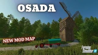 "OSADA" FS22 Map Tour/Review | New Mod Map | Farming Simulator 22 | PS5