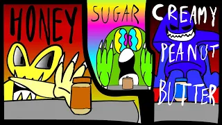 X, Four, and Two With HONEY, SUGAR, & CREAMY PEANUT BUTTER (BFB/TPOT Animation Meme)