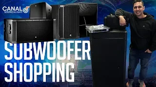 Shopping for (NEW) DJ SUBWOOFERs  | EV, QSC, DAS, RCF, JBL, CERWIN VEGA DEMO (Speaker Review)