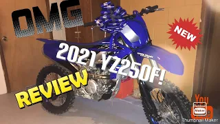 2021 YZ250F REVIEW AND START UP( REV LIMITTER!!!)