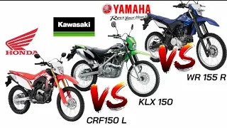 CRF150L Vs KLX150 Vs  WR155 R | Specs & Price Comparison | Trending MotoPH