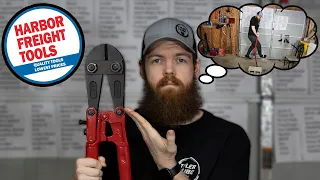 I Bought The Biggest Bolt Cutters Harbor Freight Had... Are They Worth It?