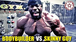 Bodybuilders vs Skinny Guys... Can Bodybuilders Fight?