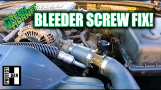 STRIPPED BLEEDER SCREW FIX FOR THE JEEP GRAND CHEROKEE 4.7 GREEN HORNET WJ