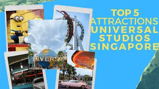 TOP 5 ATTRACTIONS UNIVERSAL STUDIOS SINGAPORE I Best Rides I Universal Studios I Singapore