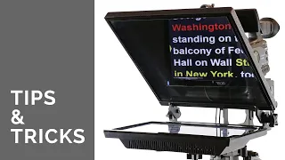 How to use TELEPROMPTERS (Autocues) with Tips and Tricks