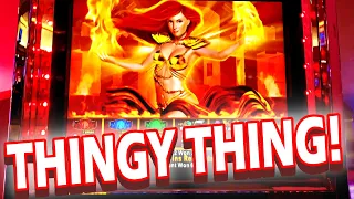 DID YOU SEE THIS?? * SHE DOES A THINGY THING!!! - Las Vegas Strip Slot Machine Bonus Win