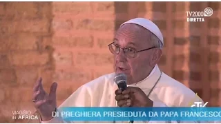 Discorso di Papa Francesco ai giovani centrafricani, Bangui 29 novembre 2015