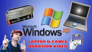 Laptop & Games - Donation and Unboxing Video - Windows XP and PXP3 - Game Try Outs