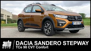 Dacia Sandero Stepway 2021 TCe 90 CVT Essai POV Auto-Moto.com