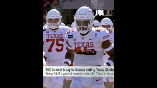 The timeline of Texas and Oklahoma joining the SEC #Shorts